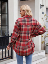 Load image into Gallery viewer, Mandy Plaid Button Up Long Sleeve Shirt **5-10 business day shipping!**