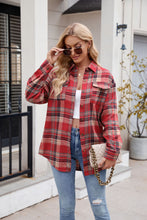 Load image into Gallery viewer, Mandy Plaid Button Up Long Sleeve Shirt **5-10 business day shipping!**