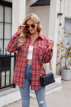 Load image into Gallery viewer, Mandy Plaid Button Up Long Sleeve Shirt **5-10 business day shipping!**