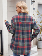 Load image into Gallery viewer, Mandy Plaid Button Up Long Sleeve Shirt **5-10 business day shipping!**