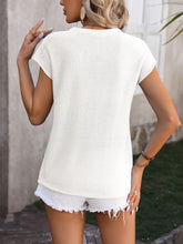 Load image into Gallery viewer, Mandy Rolled Cap Sleeve Round Neck Sweater Vest ** 5-10 biz days shipping**