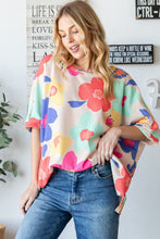 Load image into Gallery viewer, HOPELY Floral Waffle Oversize T-Shirt