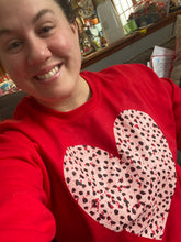 Load image into Gallery viewer, Dalmatian heart distressed graphic tee/sweatshirt (TWO COLORS!)