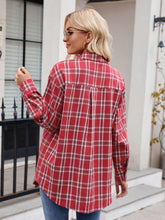 Load image into Gallery viewer, Mandy Plaid Button Up Long Sleeve Shirt **5-10 business day shipping!**