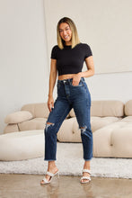Load image into Gallery viewer, RFM Crop Dylan Full Size Tummy Control Distressed High Waist Raw Hem Jeans