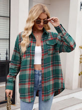 Load image into Gallery viewer, Mandy Plaid Button Up Long Sleeve Shirt **5-10 business day shipping!**