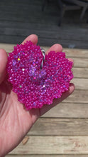 Load and play video in Gallery viewer, FLASH SALE! Pink scalloped heart shaped freshie