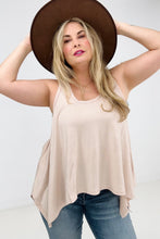 Load image into Gallery viewer, Zenana Oversized Shark Bite Tank Top