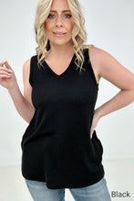 Load image into Gallery viewer, Blumin Apparel Sleeveless V-Neck Tank Top