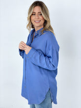 Load image into Gallery viewer, Easel "Twisted Tunic" Solid Button Down Tunic Shirt