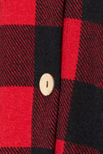 Load image into Gallery viewer, Heimish Full Size Plaid Button Front Hooded Shirt