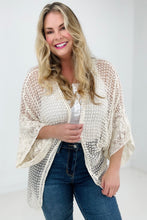 Load image into Gallery viewer, Adora Solid Popcorn Crochet Cardigan