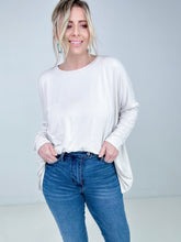 Load image into Gallery viewer, Zenana Luxe Rayon Oversized Round Neck Front Pocket Top