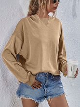 Load image into Gallery viewer, Dropped Shoulder Slit Hoodie ** 5-10 BUSINESS DAY SHIPPING!**