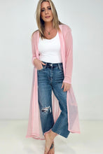 Load image into Gallery viewer, Zenana "Eden" Mesh Long Sleeve Duster Kimono