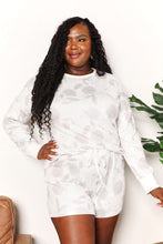 Load image into Gallery viewer, Double Take Floral Long Sleeve Top and Shorts Loungewear Set