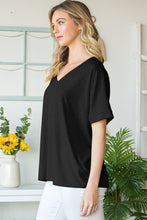 Load image into Gallery viewer, Heimish Full Size V-Neck Short Sleeve T-Shirt