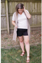 Load image into Gallery viewer, Out on the town cardi vest in mocha-- FINAL SALE!