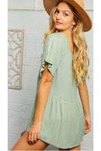 Load image into Gallery viewer, Dance The Night Away Ribbed Top In Sage