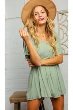 Load image into Gallery viewer, Dance The Night Away Ribbed Top In Sage