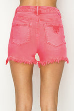 Load image into Gallery viewer, RISEN High Waist Frayed Hem Denim Shorts