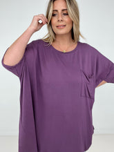 Load image into Gallery viewer, Zenana "Modish Comfort" Rayon Oversized Front Pocket Top