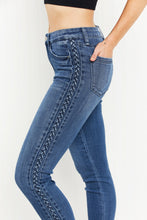 Load image into Gallery viewer, Judy Blue Stevie Full Size Mid-Rise Braided Detail Relaxed Jeans