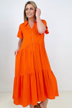 Load image into Gallery viewer, Easel Button Down Shirt Dress