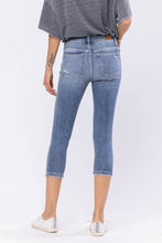 Load image into Gallery viewer, Judy Blue Wren Full Size Distressed Mid-Rise Denim Capri