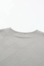 Load image into Gallery viewer, Timeless Textured Crewneck Top and Drawstring Shorts Set