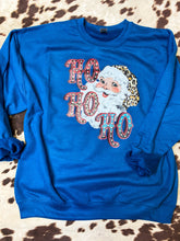 Load image into Gallery viewer, HO HO HO cheetah Santa graphic tee OR SWEATSHIRT option