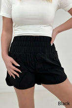 Load image into Gallery viewer, Zenana Windbreaker Smocked Waistband Running Shorts