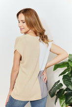 Load image into Gallery viewer, Double Take Color Block V-Neck Knit Top