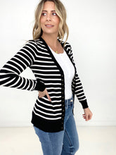 Load image into Gallery viewer, Zenana Striped Snap Button Cardigan