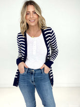 Load image into Gallery viewer, Zenana Striped Snap Button Cardigan