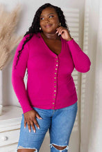 Load image into Gallery viewer, Zenana Full Size V-Neck Long Sleeve Cardigan