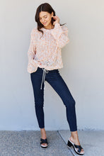 Load image into Gallery viewer, POL Summer Chills Bottom Drawstring Tunnel Sweater Top