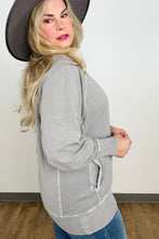 Load image into Gallery viewer, Zenana Pigment Dyed French Terry Pullover With Pockets