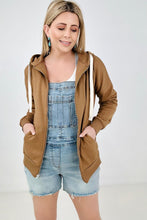 Load image into Gallery viewer, Zenana Solid Zipper Up Hoodie