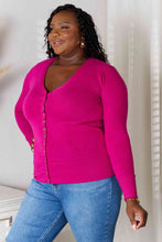Load image into Gallery viewer, Zenana Full Size V-Neck Long Sleeve Cardigan