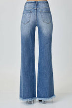 Load image into Gallery viewer, Risen Mid-Rise Button Down Wide Leg Jeans
