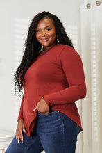Load image into Gallery viewer, Zenana Full Size Long Sleeve Round Neck Round Hem Top