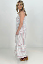 Load image into Gallery viewer, Cozy Co Sleeveless Striped Maxi Dress with Side Seam Pockets