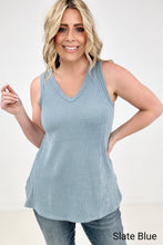 Load image into Gallery viewer, Blumin Apparel Sleeveless V-Neck Tank Top