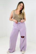 Load image into Gallery viewer, Zenana Distressed Knee French Terry Sweats With Pockets - New Colors