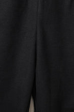 Load image into Gallery viewer, Textured Black Sleeveless V-Neck Pocketed Jumpsuit