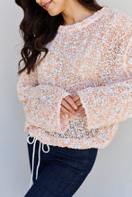 Load image into Gallery viewer, POL Summer Chills Bottom Drawstring Tunnel Sweater Top