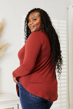 Load image into Gallery viewer, Zenana Full Size Long Sleeve Round Neck Round Hem Top