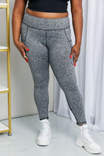 Load image into Gallery viewer, Rae Mode Full Size Heathered Wide Waistband Yoga Leggings