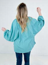 Load image into Gallery viewer, Split V Neck Dolman Sleeve Top